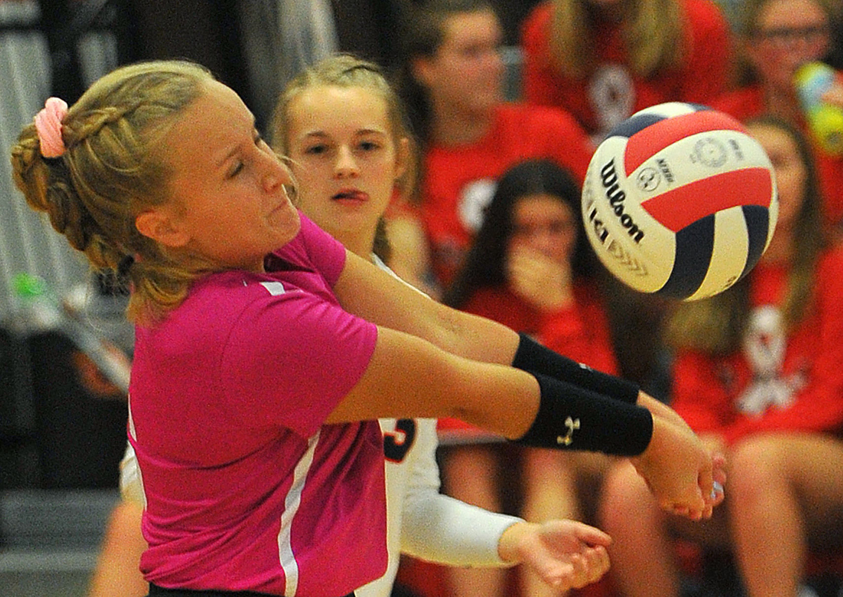 Orion vs Fulton volleyball.